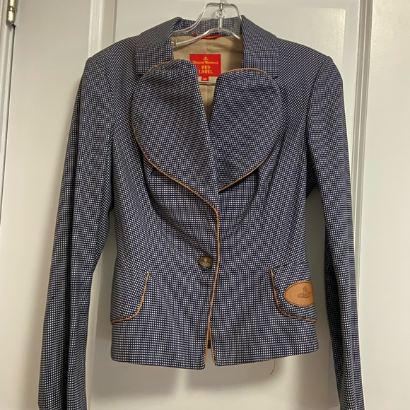 Y2K Vivienne Westwood Red Label pin dot skirt suit